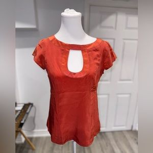 Nanette Lepore Rust Orange Blouse
